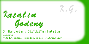 katalin godeny business card